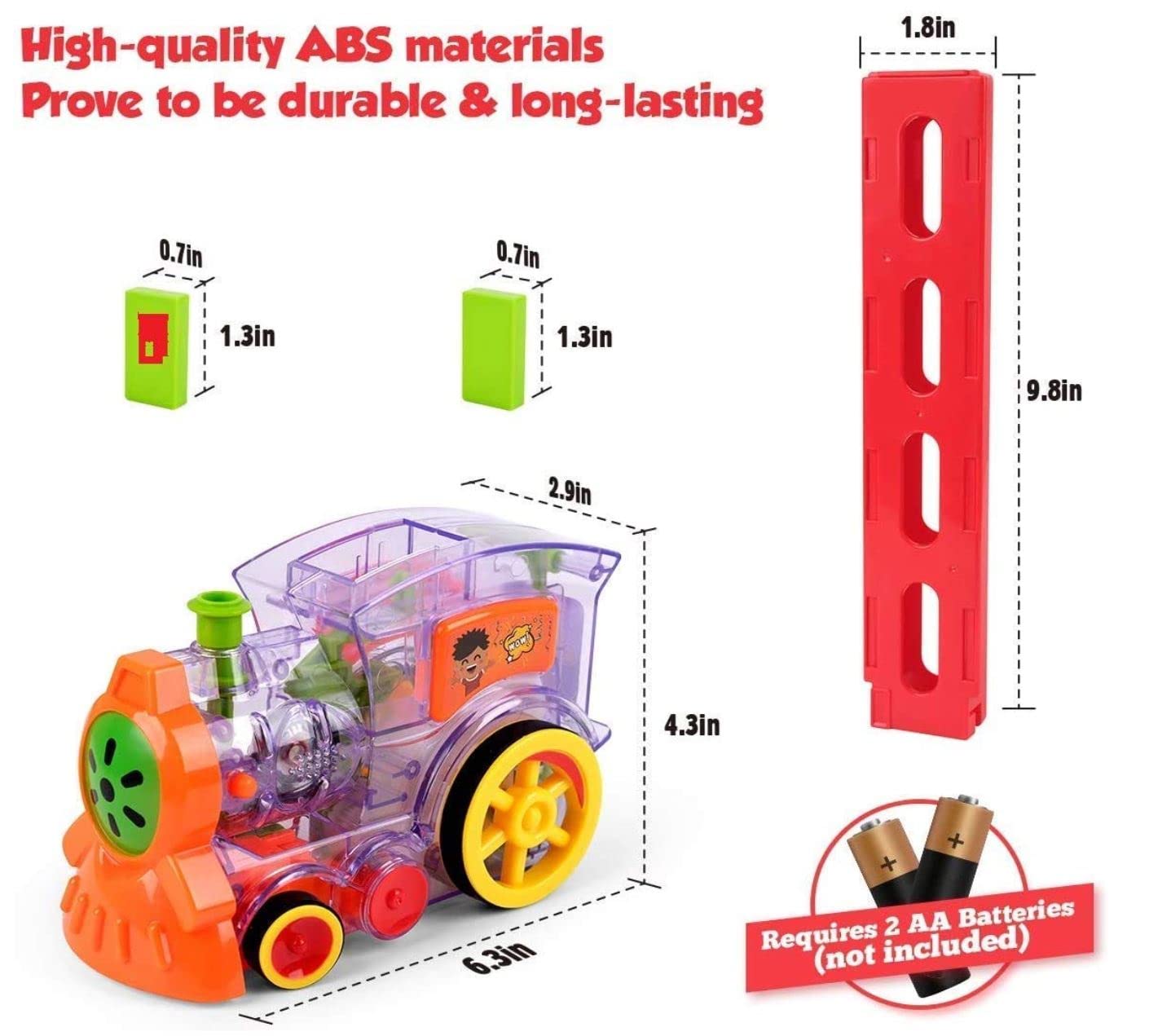 Domino Train Toy Set for Kids