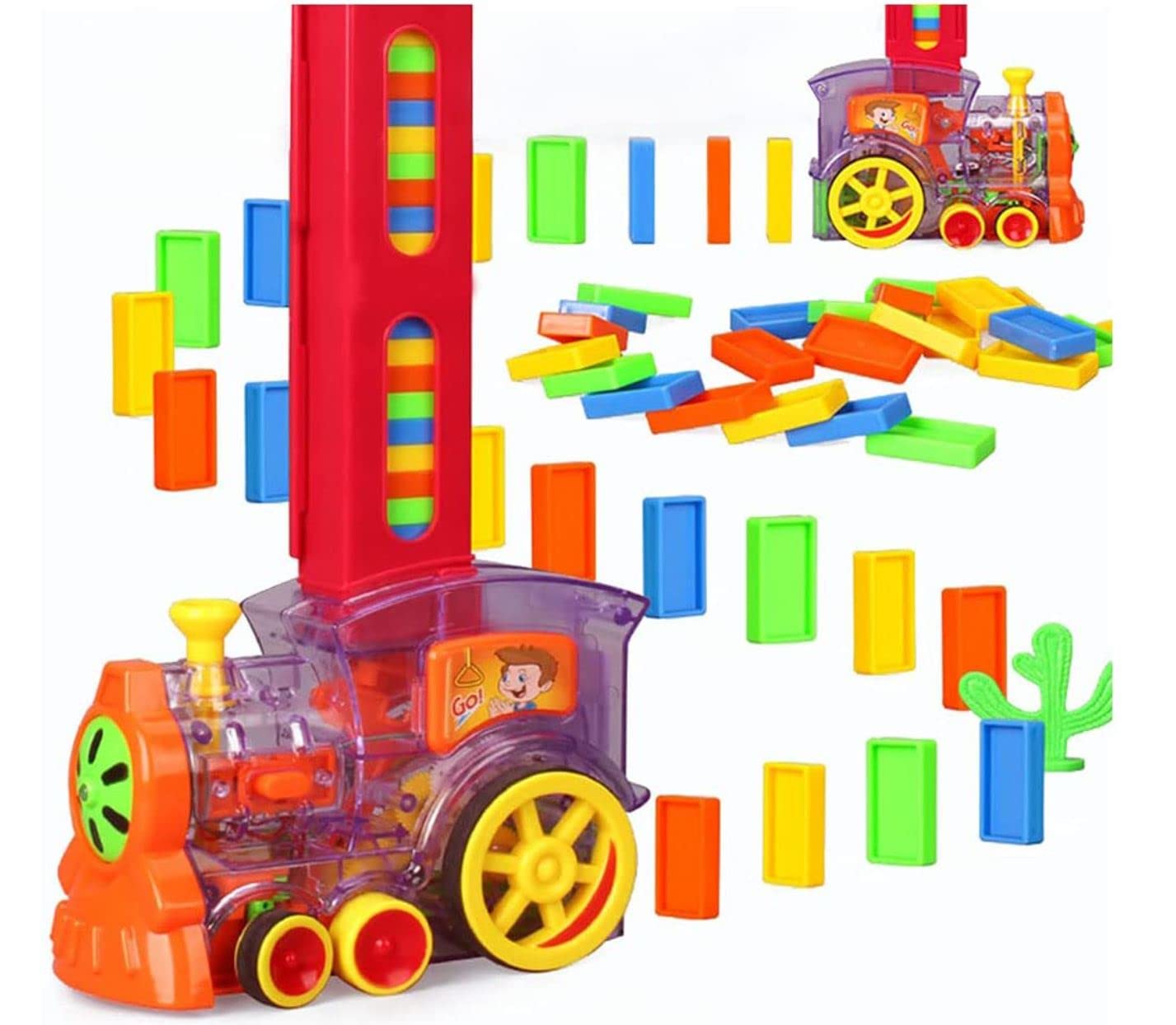 Domino Train Toy Set for Kids