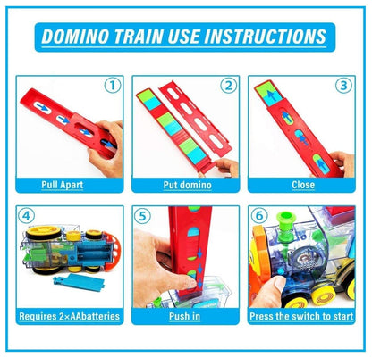 Domino Train Toy Set for Kids